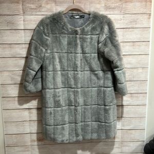 Faux fur coat